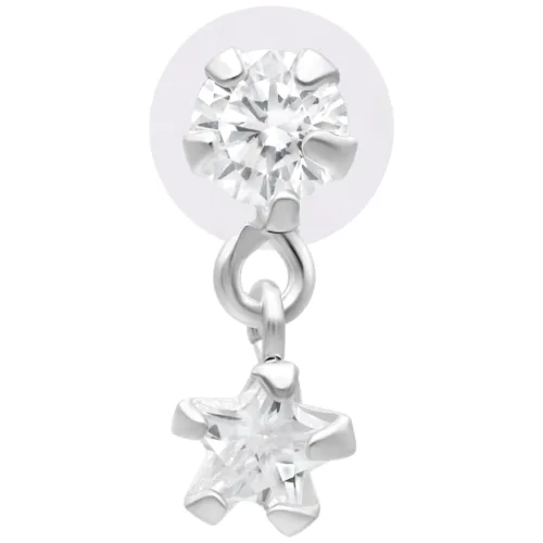 Hanging Crystal Star Push-Fit Labret<!--63ef29a438975-->