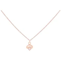 Roségoldene Opal Fan Kette 50 cm Kette mit synthetischem Opal-Anhänger in Roségold, 50 cm lang
