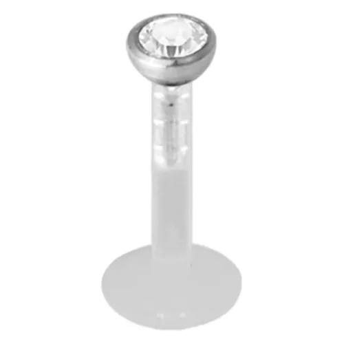 Micro Jewelled Push-fit Labret <!--5cd2a7daa9333-->