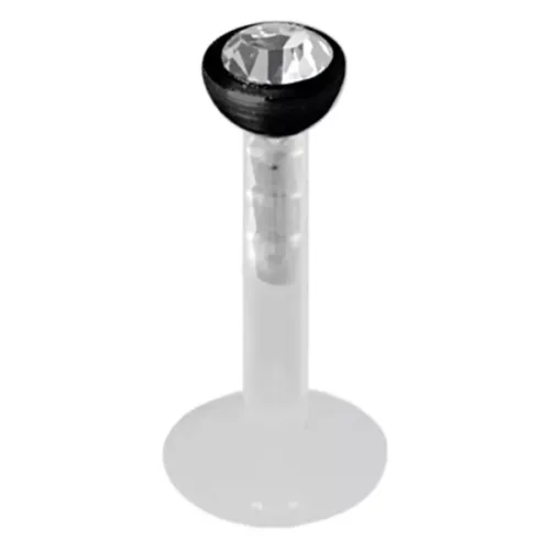 Micro Jewelled Push-fit Labret <!--5cd2a7daa9333-->