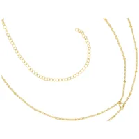 Vergoldete Belly Chain mit Satellitenanhänger Goldene Bauchketten aus Chirurgenstahl auf weißem Hintergrund