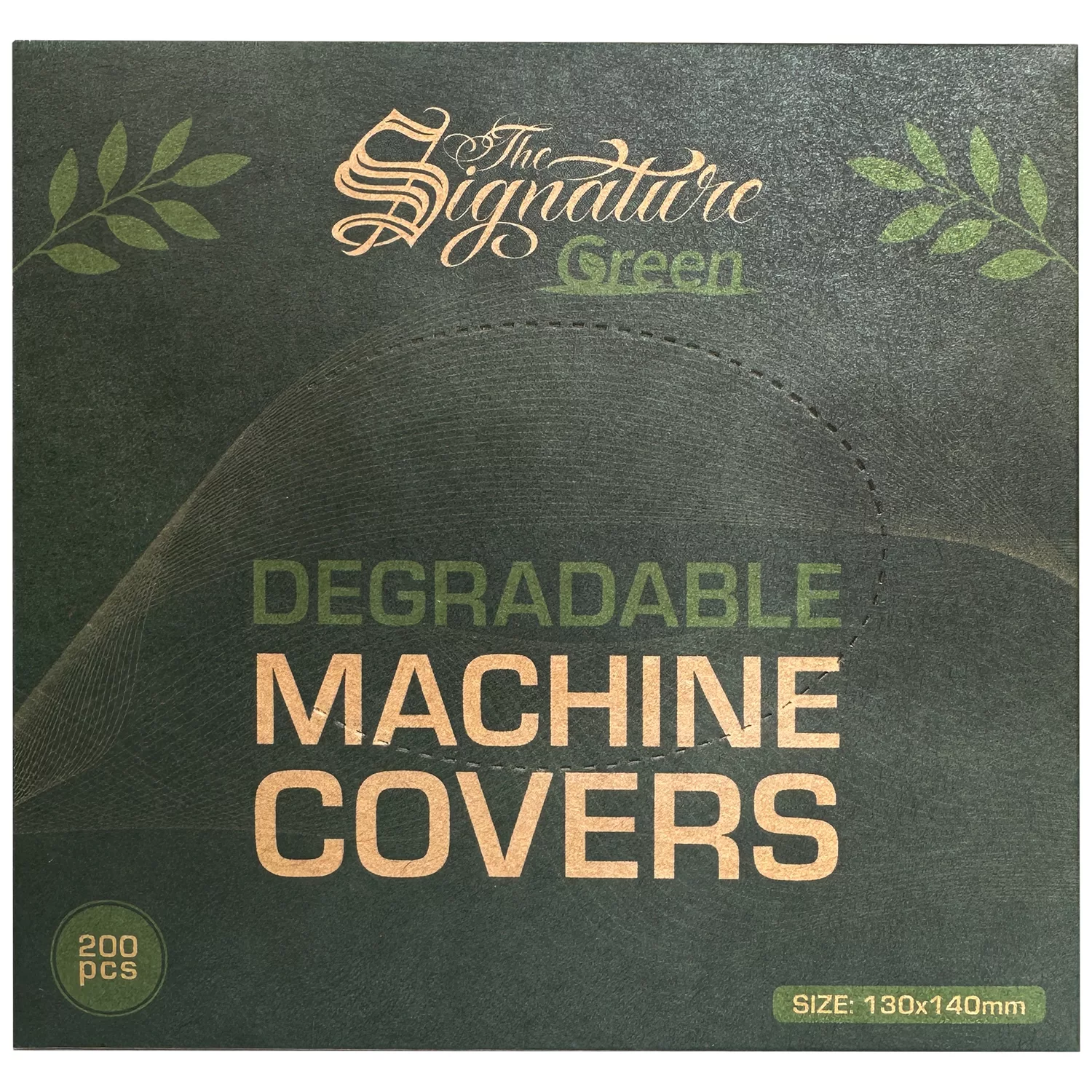 Biologischabbaubare Maschinen Cover, grün, 200 Stück Grüne Verpackung biologisch abbaubarer Maschinen Cover, 200 Stück