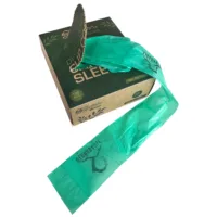 Biologisch abbaubare Clipcord-Hülle in Grün Biologisch abbaubare grüne Clipcord-Hülle, aus der Schachtel gezogen
