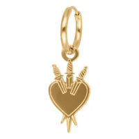 Little Sword Heart Hoops Little Sword Heart Hoops