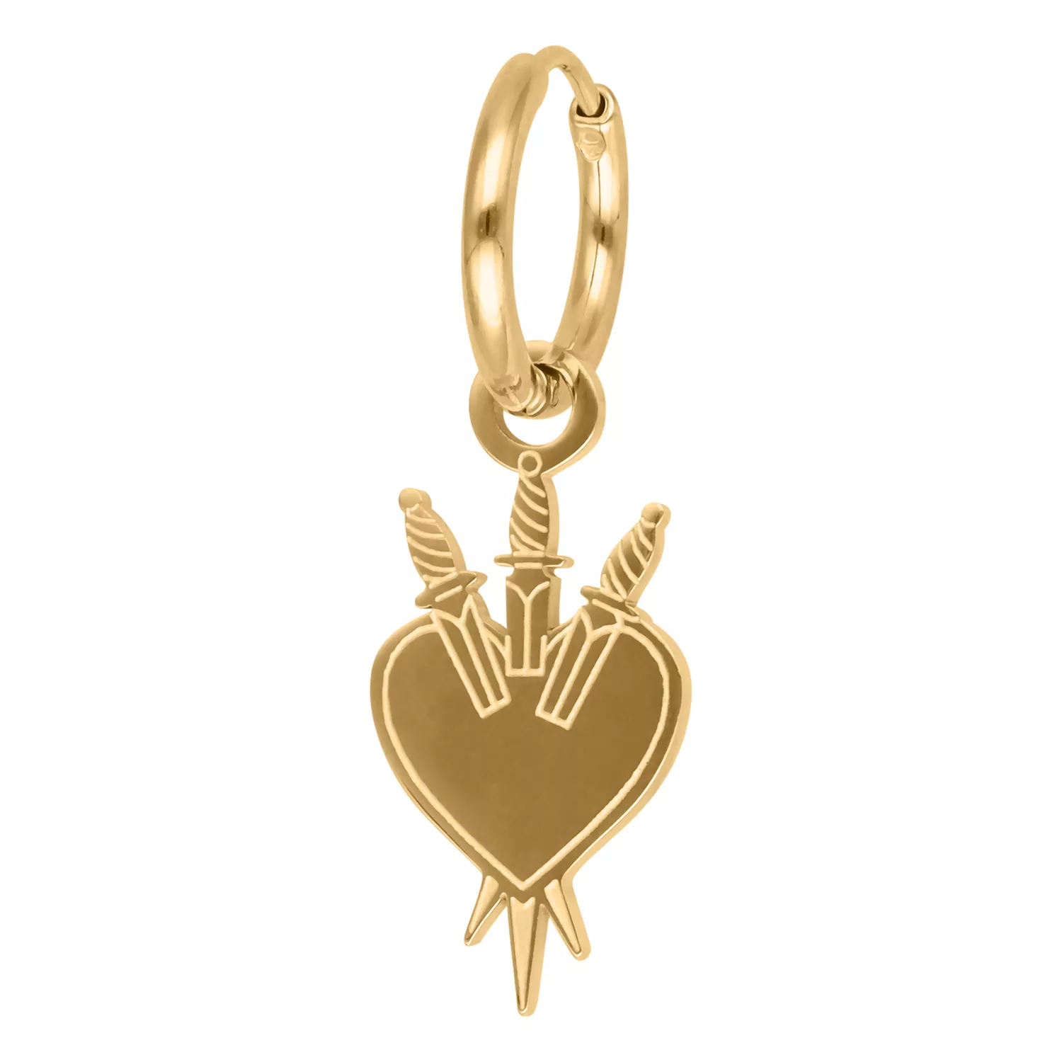 Little Sword Heart Hoops Little Sword Heart Hoops