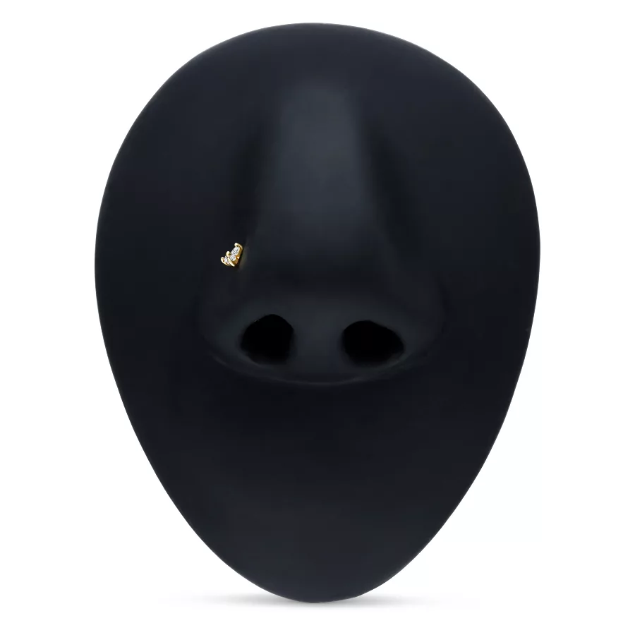 18k Trinity Nosestud 18k Trinity Nosestud