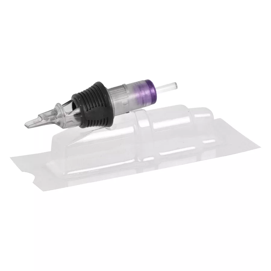 Wildcat Magnum Cartridges Tattoonadeln Transparente Magnum Cartridge Tattoonadel auf weißem Hintergrund