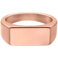 Sealed Ring in Roségold, 17,0 mm Größe Roségoldener Sealed Ring, 17,0 mm, auf weißem Hintergrund