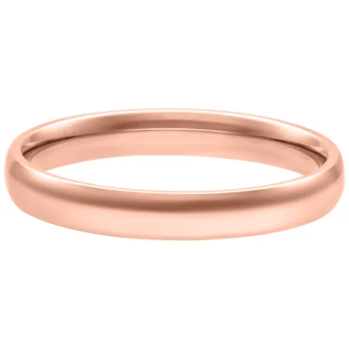 Roségoldener Ring in 17,0 mm auf weißem Hintergrund