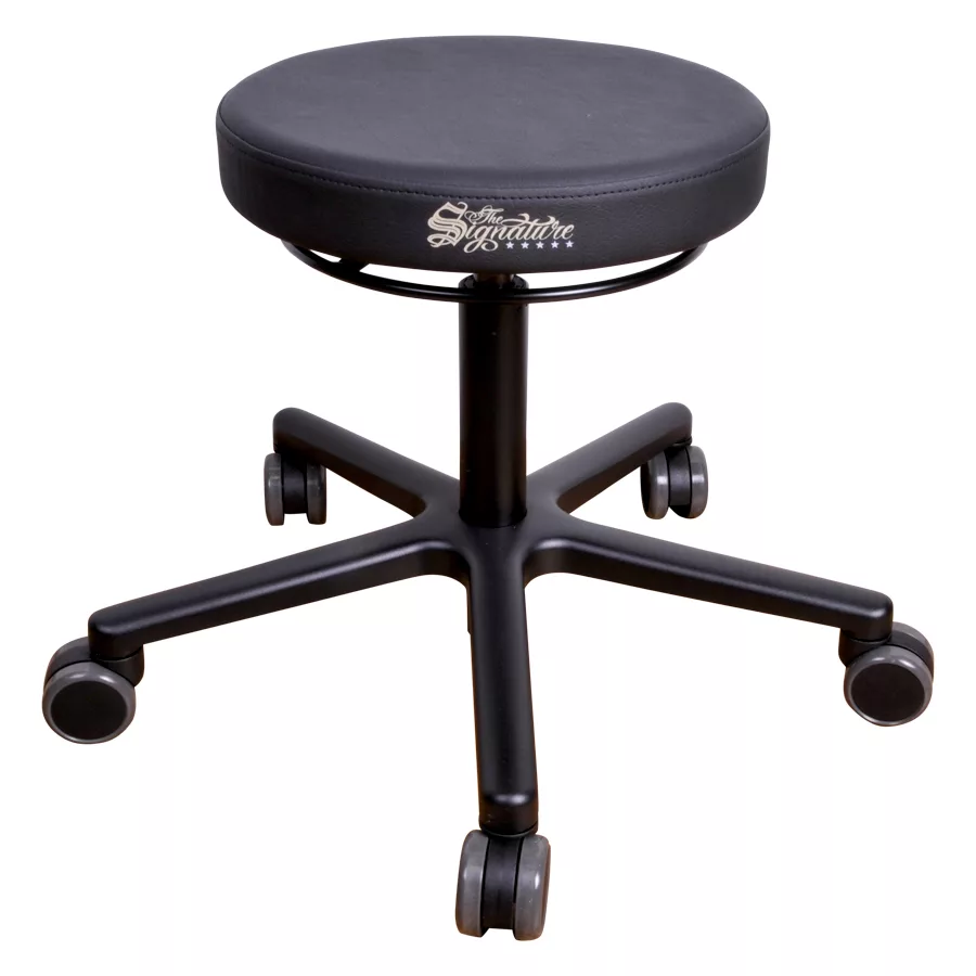 Runder Arbeitsstuhl R1 Pro in Schwarz