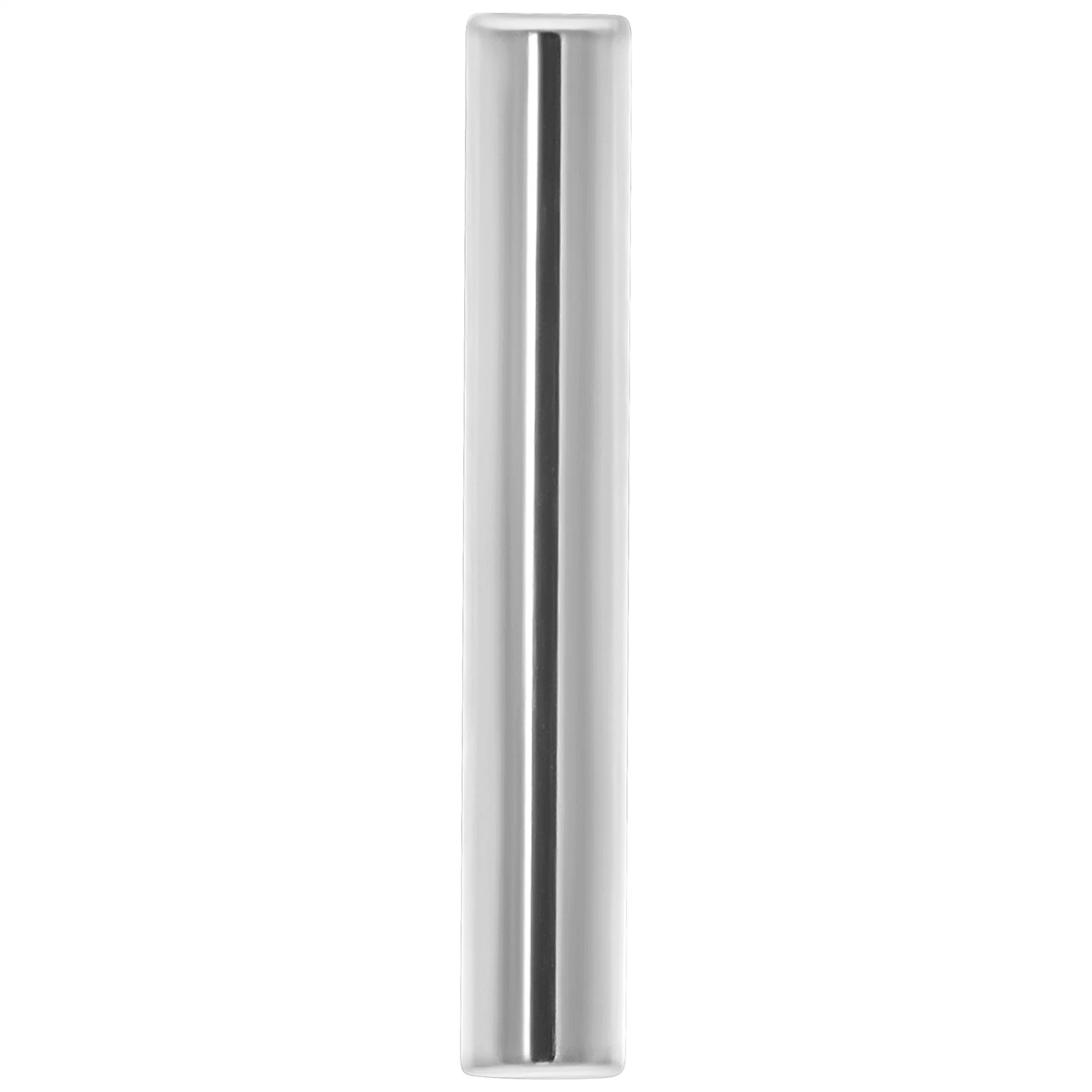 Gerader Titanstab mit Innengewinde, Silber Silberner, gerader Titanstab mit Innengewinde, Studiohintergrund