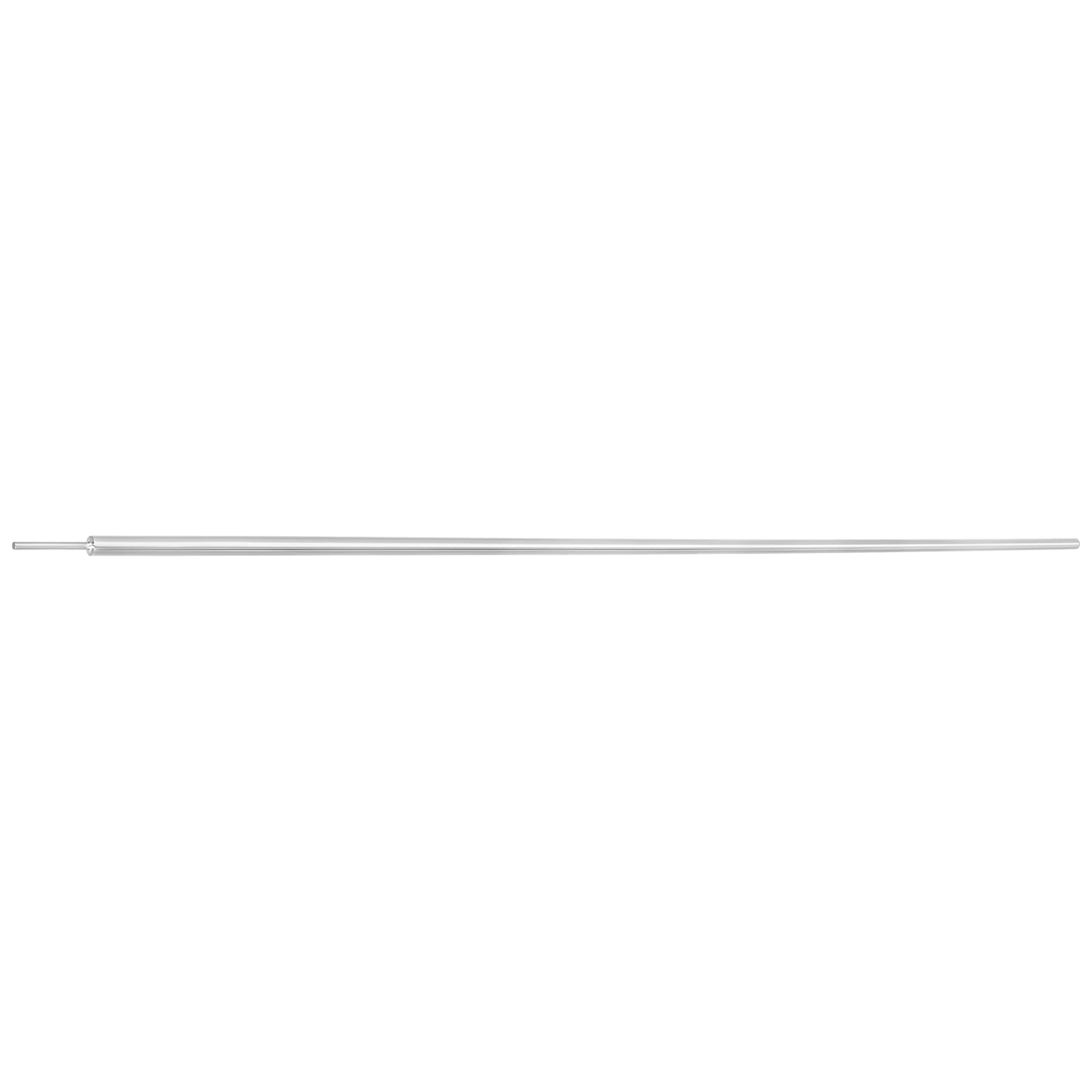Gerader konischer Einsteckstift 1,0 mm, 66,0 mm Silberner gerader konischer Einsteckstift aus Titan, 66,0 mm lang, auf weißem Hintergrund