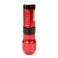 Rote Wireless Pen Maschine mit 38 mm Griff Rote Wireless Pen Maschine mit schwarzem Griff auf weißem Hintergrund
