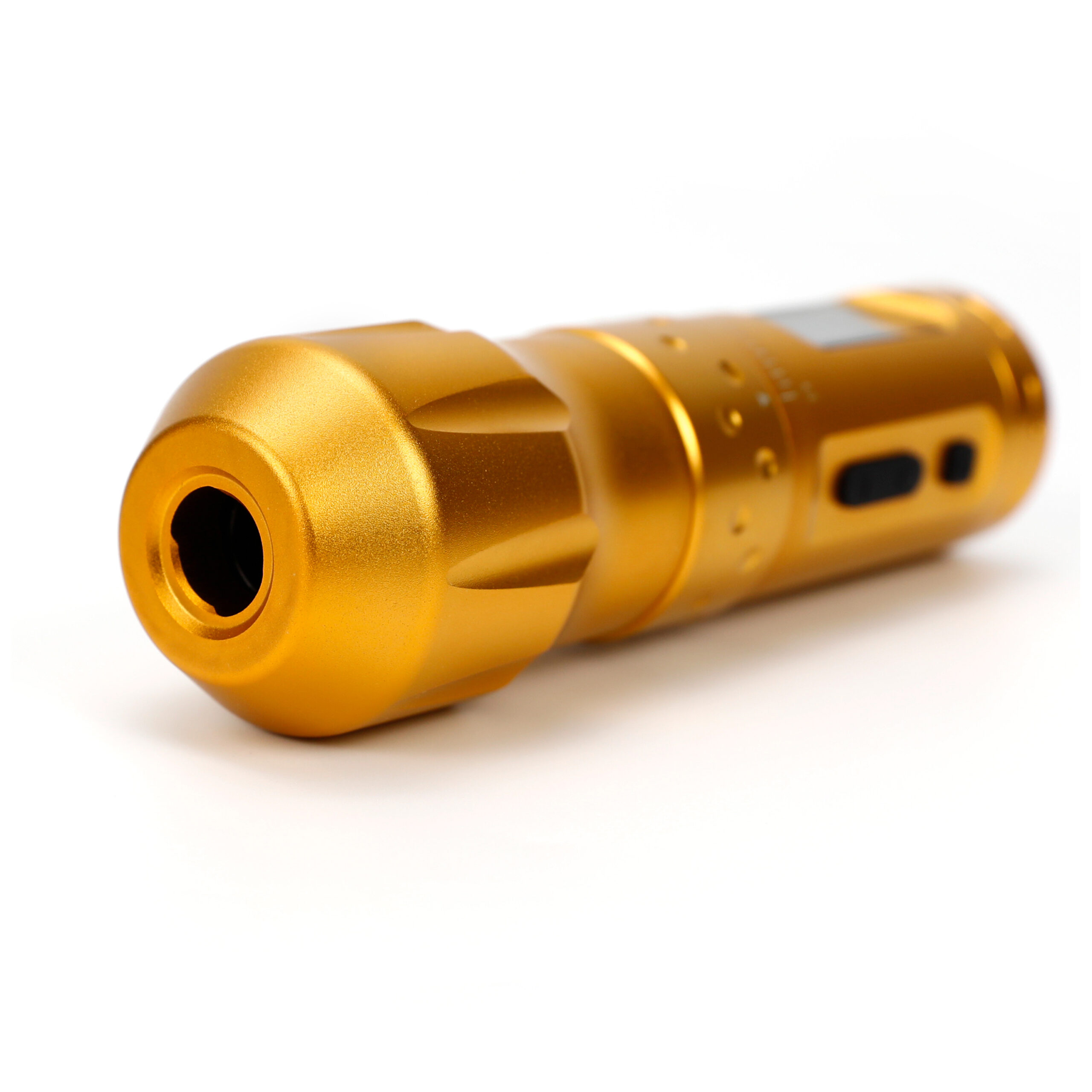 Ava Wireless Pen Machine Gold, Tattoo Goldene kabellose Tattoomaschine Ava auf weißem Hintergrund