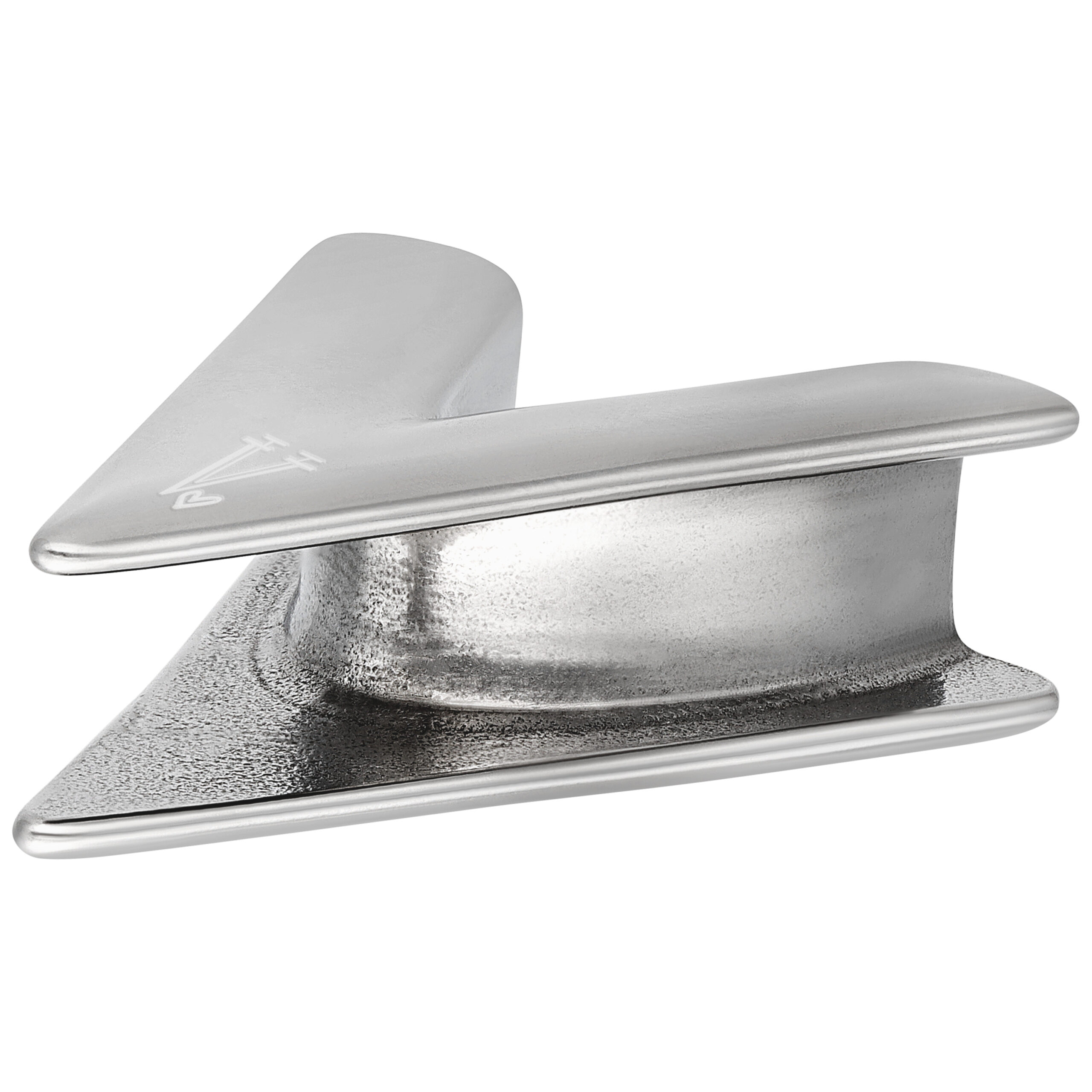 Verena Venus V Earsaddle in Silber Silbernes Verena Venus V Earsaddle aus PMMA auf weißem Hintergrund