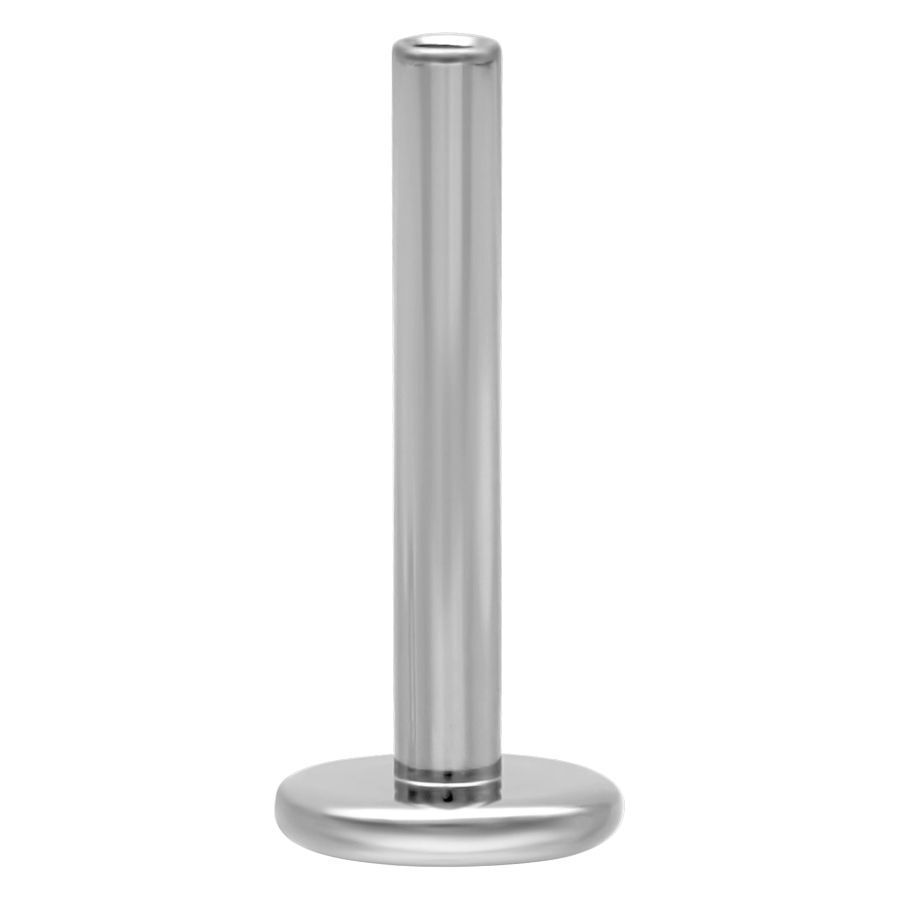 Titan Labret Stab mit Innengewinde, Silber Hollow Labret