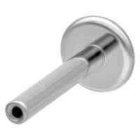 Titan Labret Silber 1,2mm 14mm Hollow Labret