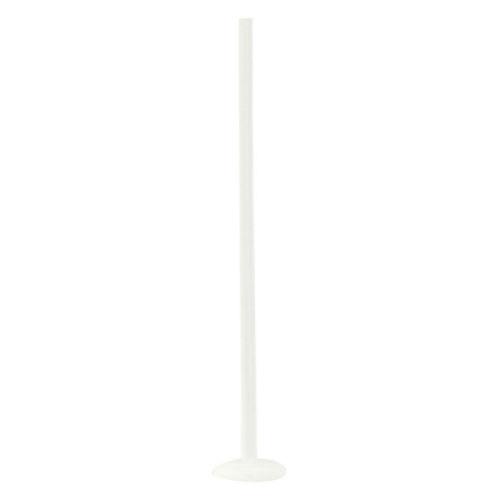 Langer Bioplast Stab in Weiß, 1.6 mm Stärke, 45 mm Länge auf weißem Hintergrund