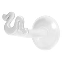 Silberner Snake Push-Fit Labret Piercing Silbernes Schlangen-Labret-Piercing auf weißem Hintergrund