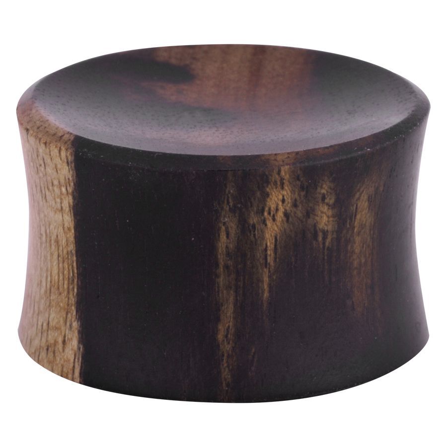 Concave Plug aus Ebenholz, unisex