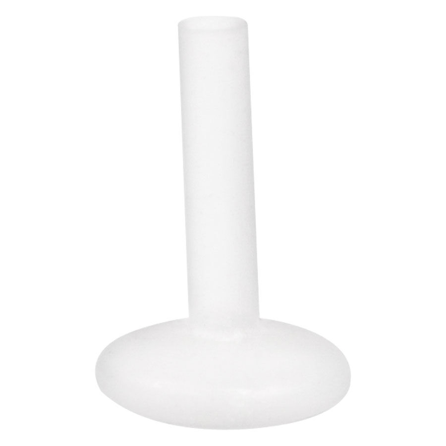 Wildcat PTFE Push Fit Labret, Weiß Weißer PTFE Push Fit Labret ohne Aufsatz auf weißem Hintergrund