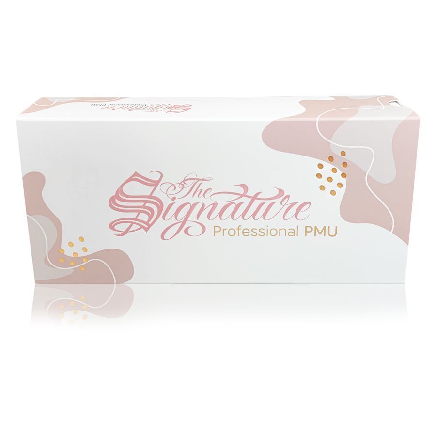 Premium PMU Rundliner Kartuschenbox 20 Stk Weiße Box mit 'The Signature' Aufdruck für PMU Rundliner Kartuschen