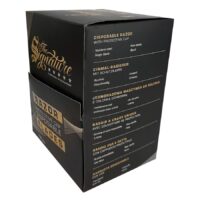 Rasierklingen Schwarz von Wildcat Schwarze Rasierklingenbox von Wildcat, The Signature Collection, auf weißem Hintergrund