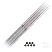 Magnum Long Taper Tattoonadeln 20 Stk Tattoonadeln aus Chirurgenstahl auf weißem Hintergrund