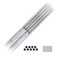 Magnum Long Taper Tattoonadeln im Set Magnum Long Taper Tattoonadeln aus Chirurgenstahl auf weißem Hintergrund