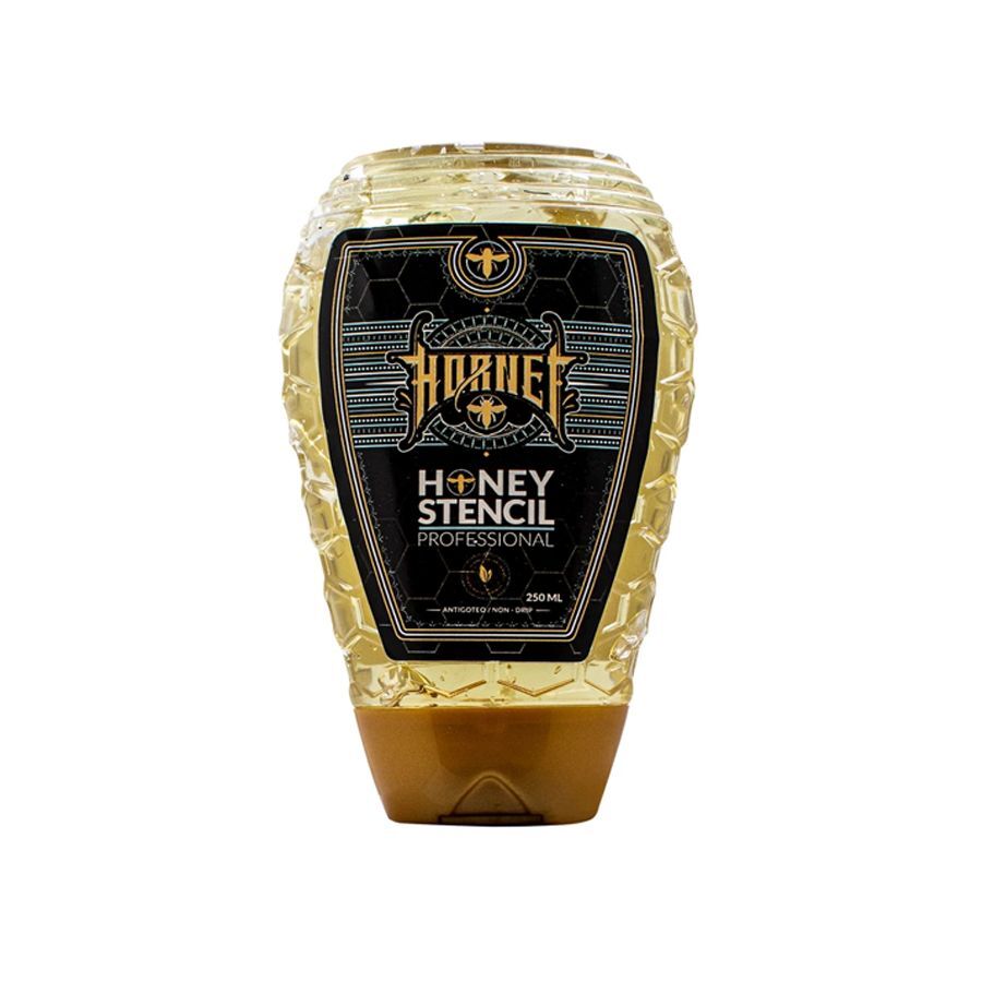 Honey Stencil Tattoo Zubehör 250 ml Transparente Flasche Honey Stencil mit schwarzem Etikett, 250 ml