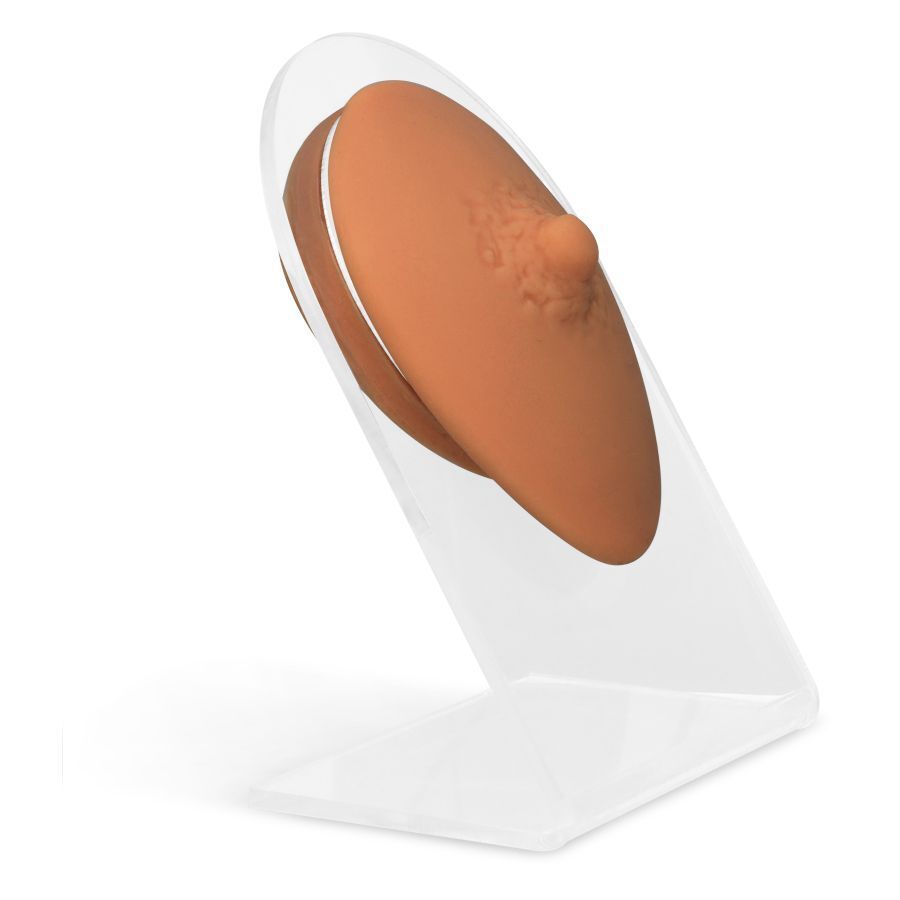 Brauner Body Bit Nippel aus Silikon Brauner Silikon-Nippel auf transparentem Display