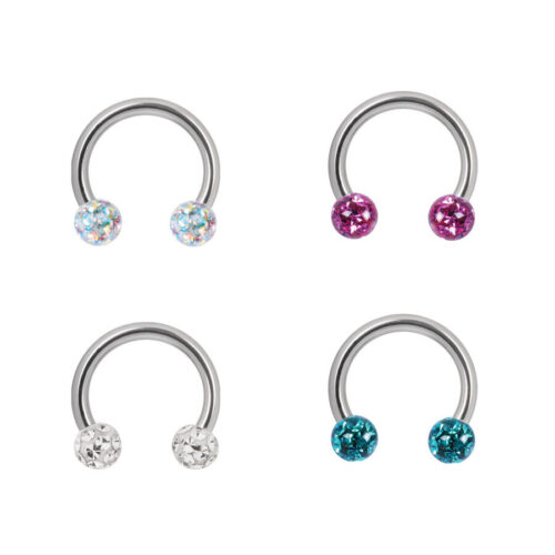 Sealed Multi Jewelled Circular Barbell<!--63ecd16417394-->