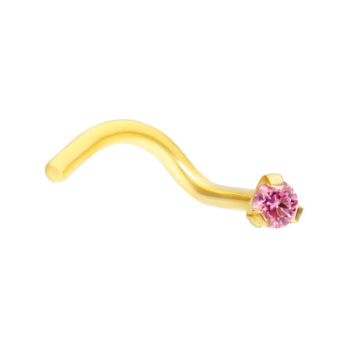 Golden Jewelled Prong Nosestud