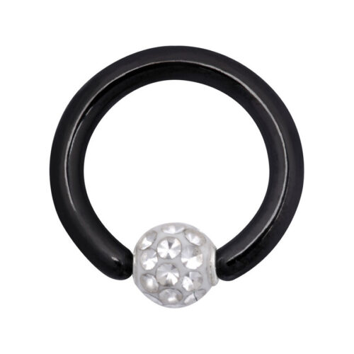 Klemmkugelring With Multi Jewelled Ball<!--5c615a7e5e48a-->