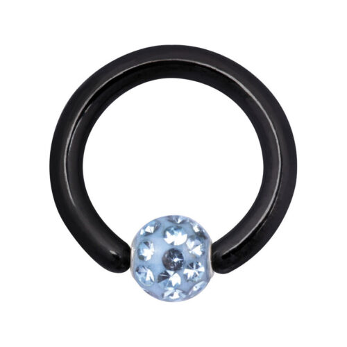Klemmkugelring With Multi Jewelled Ball<!--5c615a7e5e48a-->