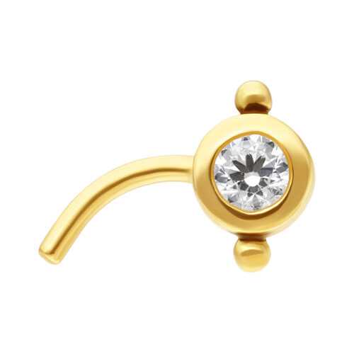 18K Trinity Nosestud