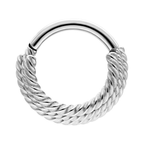 Three Twisted Ropes Clicker - Silvercoloured Metal