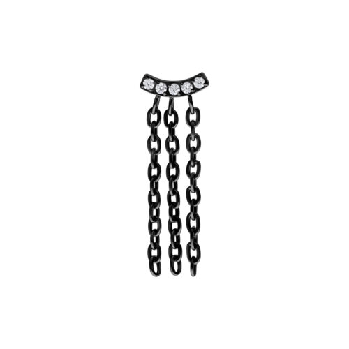 Push Fit Crystal Bar Chain Attachment