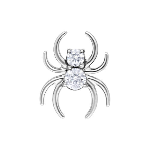 Push Fit Crystal Spider Attachment - Silvercoloured Metal