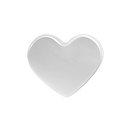 Push Fit Heart Attachment - Silvercoloured Metal