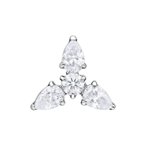 Push Fit Trinity Attachment - Silvercoloured Metal