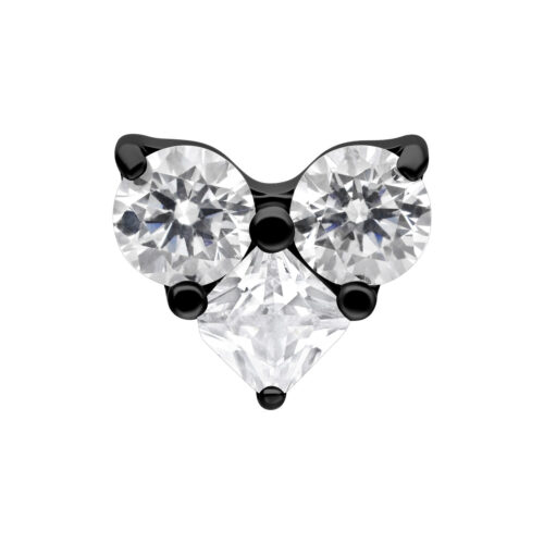 Push Fit Crystal Heart Attachment
