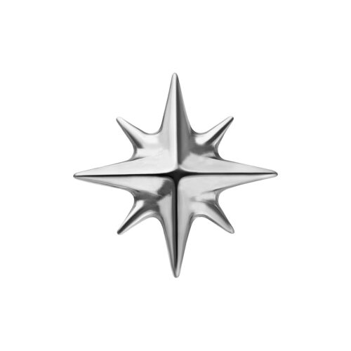 Push Fit Star Attachment - Silvercoloured Metal