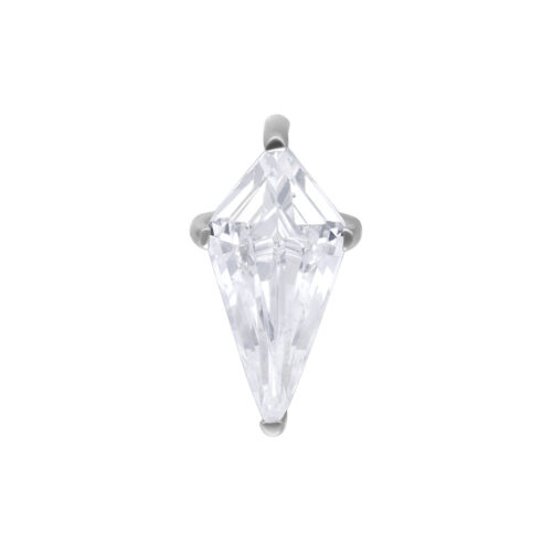 Push Fit Crystal Kite Attachment - Silvercoloured Metal
