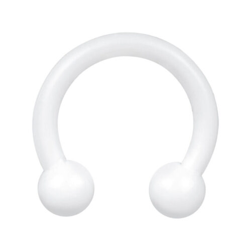 White Circular Barbell<!--63ecd08735bcb-->