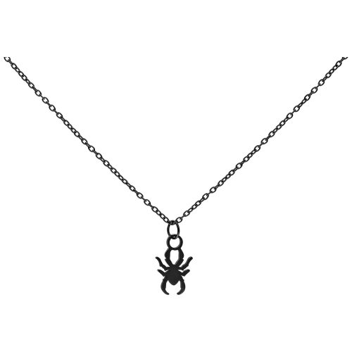 Little Spider Necklace - Black Metal