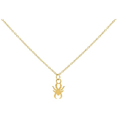 Little Spider Necklace - Golden Metal