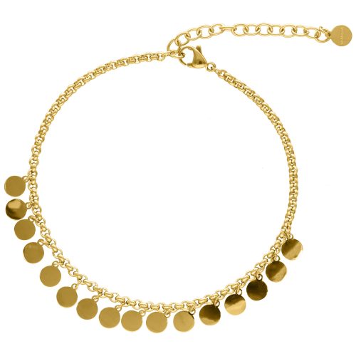 Dangling Ankle Chain - Golden Metal