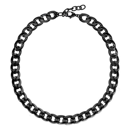 Chunky Necklace - Black Metal