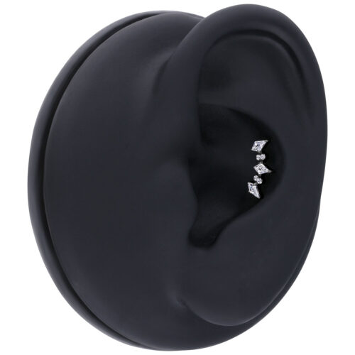 Push Fit Crystal Kite Arch Attachment - Black Metal
